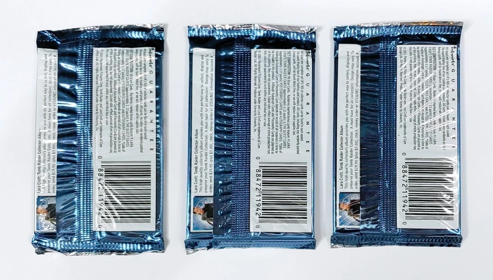 2001 Inkworks Tomb Raider Lara Croft Movie X3 Trading Card Packs Lot Sealed New! - Image 2 of 2