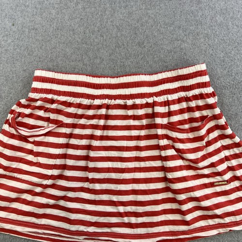 Ecko Red Juniors XL Orange White Striped Pull On Stretch Waist Pockets Ladies - Picture 5 of 7