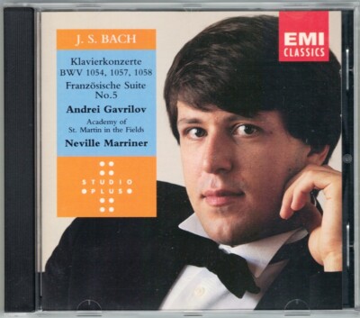 Andris GAVRILOV BACH Piano Concerto 1054 57 58 French Suite MARRINER CD Gawrilow