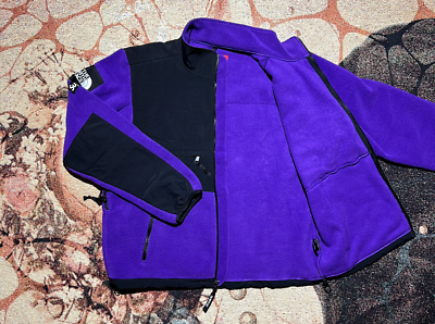Supreme The North Face Arc Logo Denali Fleece Jacket Purple Supreme The North Face Arc Logo Denali Fleece Jacket Purple