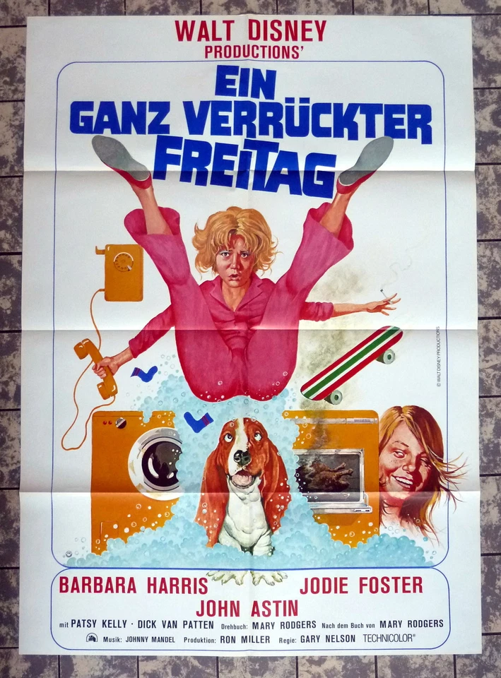 WALT DISNEY * Ein ganz verrückter Freitag - A1-Filmposter EA -Jodie Foster 1979  - Bild 1 von 1