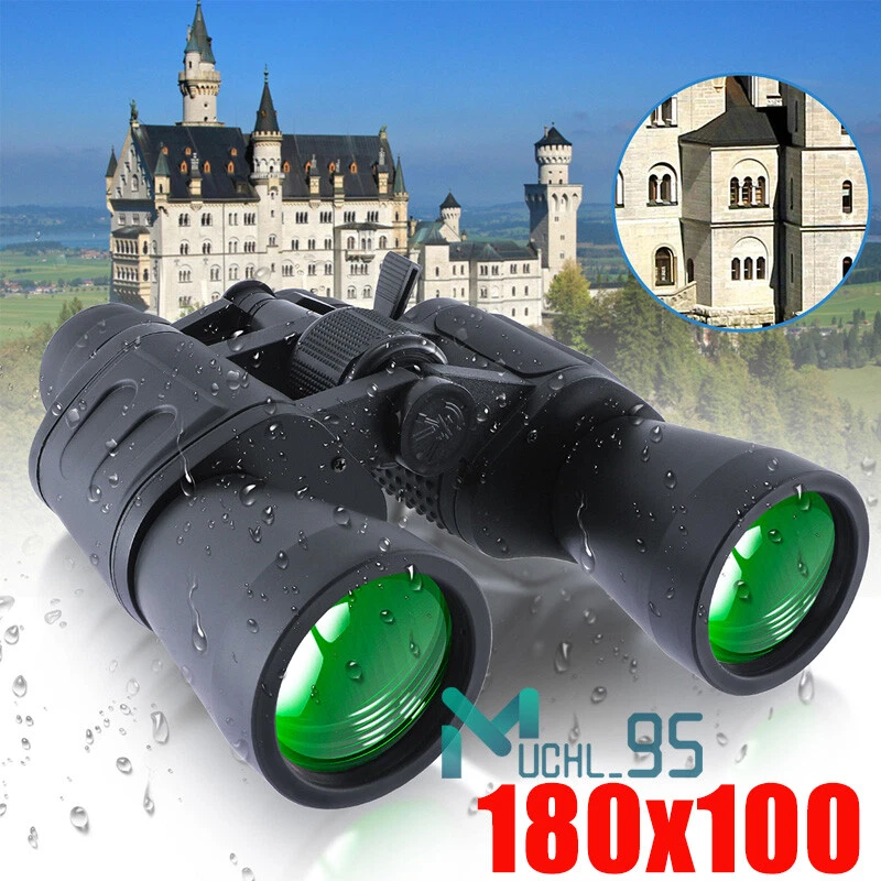 larga vistas binoculares vision nocturna luz bajo vinoculares 100x180 Para Caza - Image 4 of 4