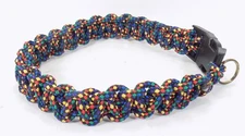 Dog Collar / Medium 18 Inches / MULTI-COLOR PARACORD / UNISEX / PET SUPPLIES