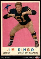 1959 Topps #75 Jim Ringo Packers HOF Syracuse 7.5 - NM+