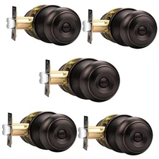  Door Knob, Interior Door Knobs, Privacy Bathroom Door Handles Bedroom Door 