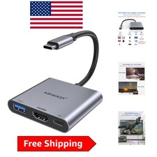 Portable USB-C to HDMI Multiport Adapter - Lightweight Design with Fast Charging