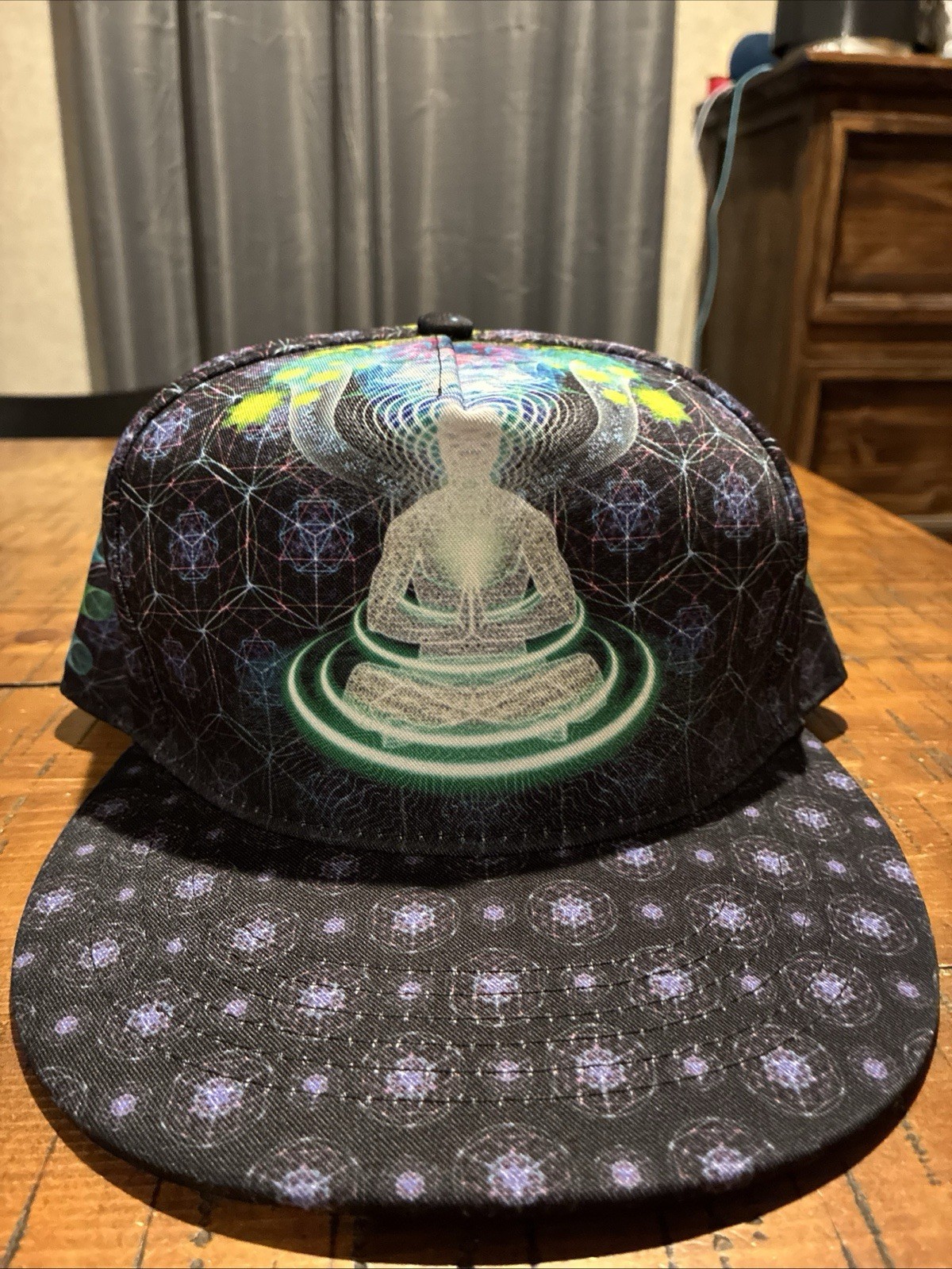 Psychedelic Themed SnapBack Hat Cap Featuring A M… - image 15
