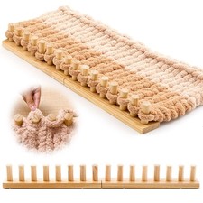 28'' Chunky Knitting Loom Extra Large Knitting Loom for Blanket Making Adjust...