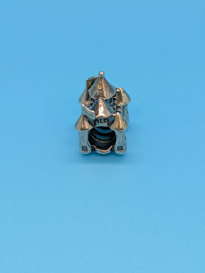 Pandora Plata y Oro 14K Feliz Para Siempre Castillo Dije Rosa Circonita cúbica Foto 4 de 4