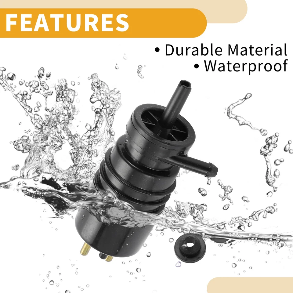 Bomba de lavado de parabrisas con ojal bomba de fluido para lavadora para Mercedes-Benz 560SL Foto 4 de 4