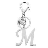 "\"M SchlüSselanhäNger FüR Initial, Edelstahl Herz, Silber\""