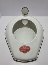 Vintage Columbian Enamelware Chamber Pot White Original Label USA