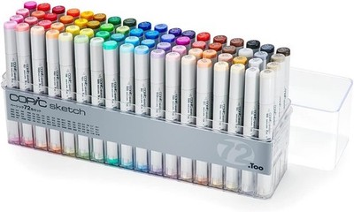 Copic Sketch Basic 72 Color Set Alcohol Markers Multicolor New from Japan