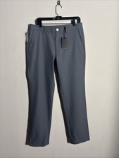 NEW MEN S BONOBOS GOLF GREY PERFORMANCE PANTS Size 33 WAIST 32 LENGTH SLIM