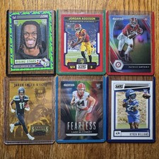 NFL Rookie Lot (6) JSN Marvin Harrison Jr McConkey Surtain Addison RC Prizm