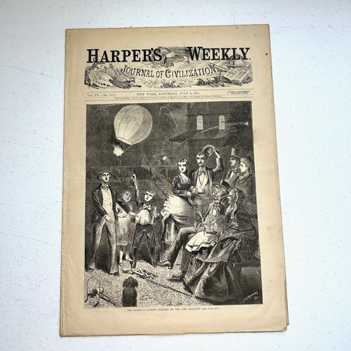 Harper’s Weekly Journal July 8, 1871 Glorious Fourth Paris Executions Commune