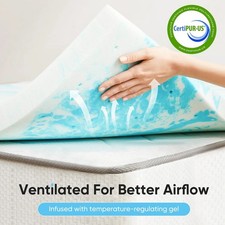 Mattress Topper Twin King Full Queen Comfortable Memory Foam Bed Topper 2" 3"