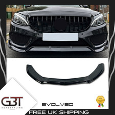 F&uuml;r Mercedes C Klasse AMG Line C43 Front Splitter Spoiler Lippe W205 C205 Gl&auml;...