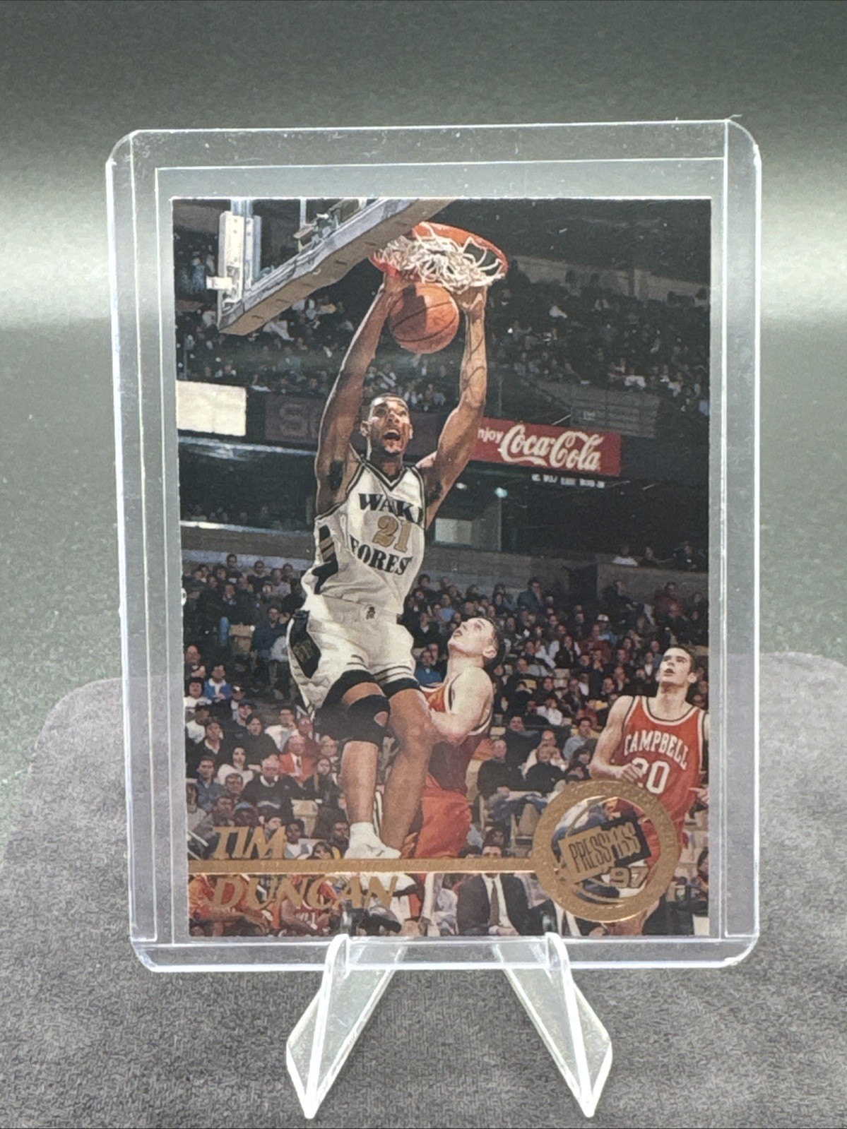 1997 Press Pass Gold Tim Duncan Rookie  #1