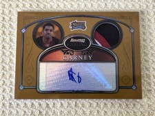 2006-07 Sterling Rodney Carney /25 3 COLOR Jersey Patch Auto Gold Refractor RC