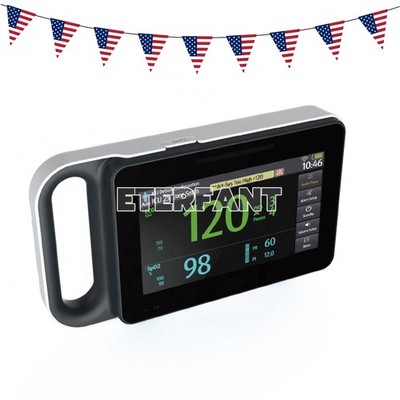 7 inch Touch Screen Multi-parameter Patient Monitor ECG/RESP/TEMP/NIBP/SPO2/PR