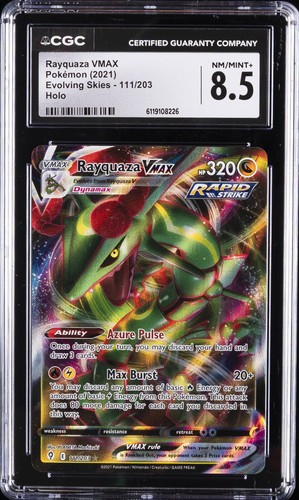 Rayquaza VMAX graded CGC 8.5 for sale on eBay