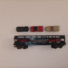 JOUEF HO 654 WAGON PORTE AUTOS STVA + 6 VOITURES SNCF