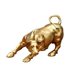 Wall Street Bulle Figur Feng Shui Deko Statue...