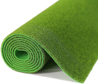40x100cm Grass Green Artificial Grass Mat for Model Railway Layouts & Dioramas