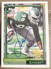 2013 Topps Archives Fan Favorites Auto Clyde Simmons #FFA-CS Auto