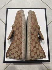 GUCCI SHOES MENS FRIA GG CANVAS ESPADRILLES w...
