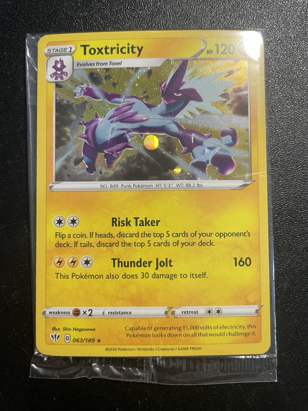 Sealed 3 Pack Cosmo Holo Toxtricity 63/189 Duraludon 129/185 Sandaconda 82/163