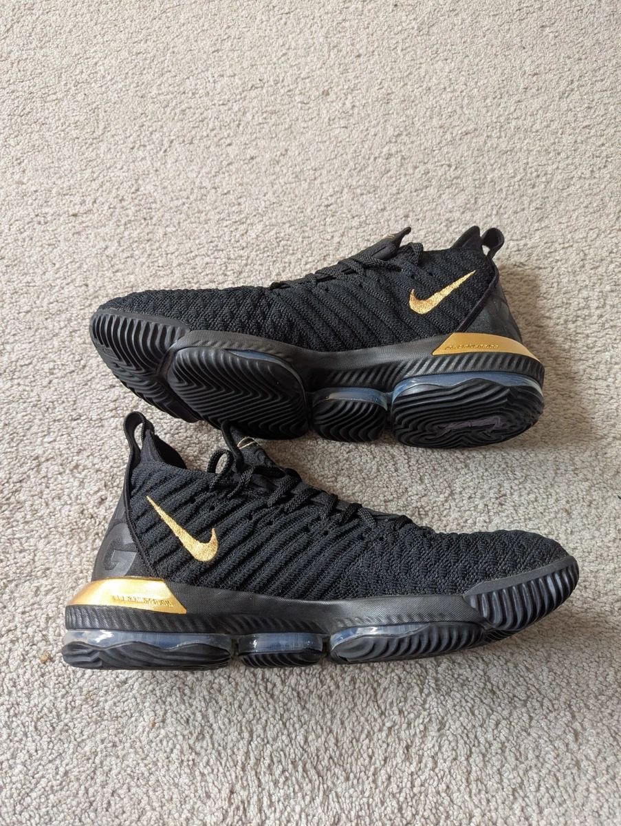 Nike LeBron 16 Black Metallic Gold | eBay