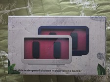 Black Mobile Phone Waterproof Holder For Shower Or Kitchen