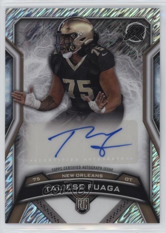 Taliese Fuaga Topps Resurgence Resurgence Rookie Signatures #RRSTFU Silver Static