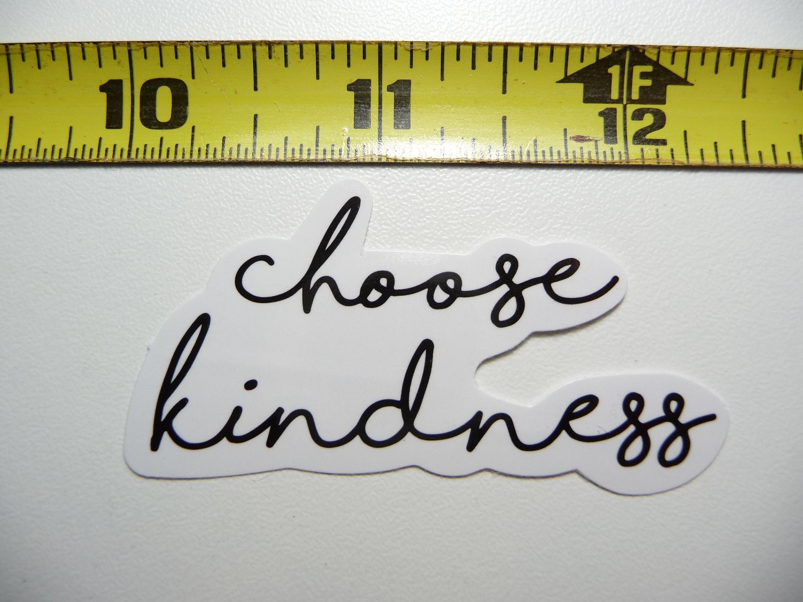 Kindness Cursive Decal Sticker - Glossy Motivational Positive Attitude Wall Art