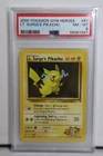 2000 POKEMON GYM HEROES LT. SURGE'S PIKACHU #81 PSA 8 🔥