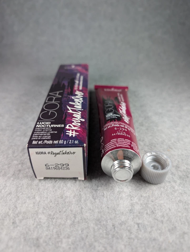 New Schwarzkopf Igora Royal TakeOver Lucid Nocturnes 6-299 Permanent Color Creme - Image 2 of 4