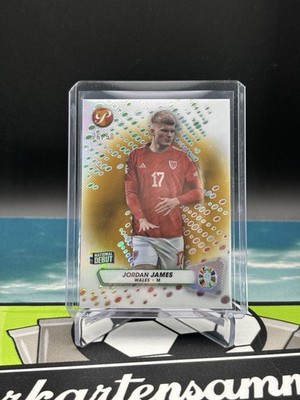2023 TOPPS UEFA Euro Pristine Soccer GOLD /50 Card Jordan James Wales