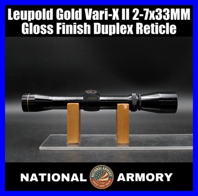 1979 LEUPOLD GOLD VARI-X II 2-7X33MM COMPACT SCOPE GLOSS FINISH DUPLEX RETICLE