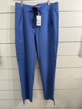 NWT Figs Mens Pants Lighter Blue Axim 2.0 Cargo Scrub Pants Large Medical Pocket