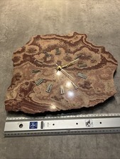 Achatscheibe XXL Uhr Wanduhr Quarzuhr Batteriebetrieb