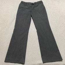 Calvin Klein Womens sz 4P Dress Pants Gray Flared Mid Rise Business Office