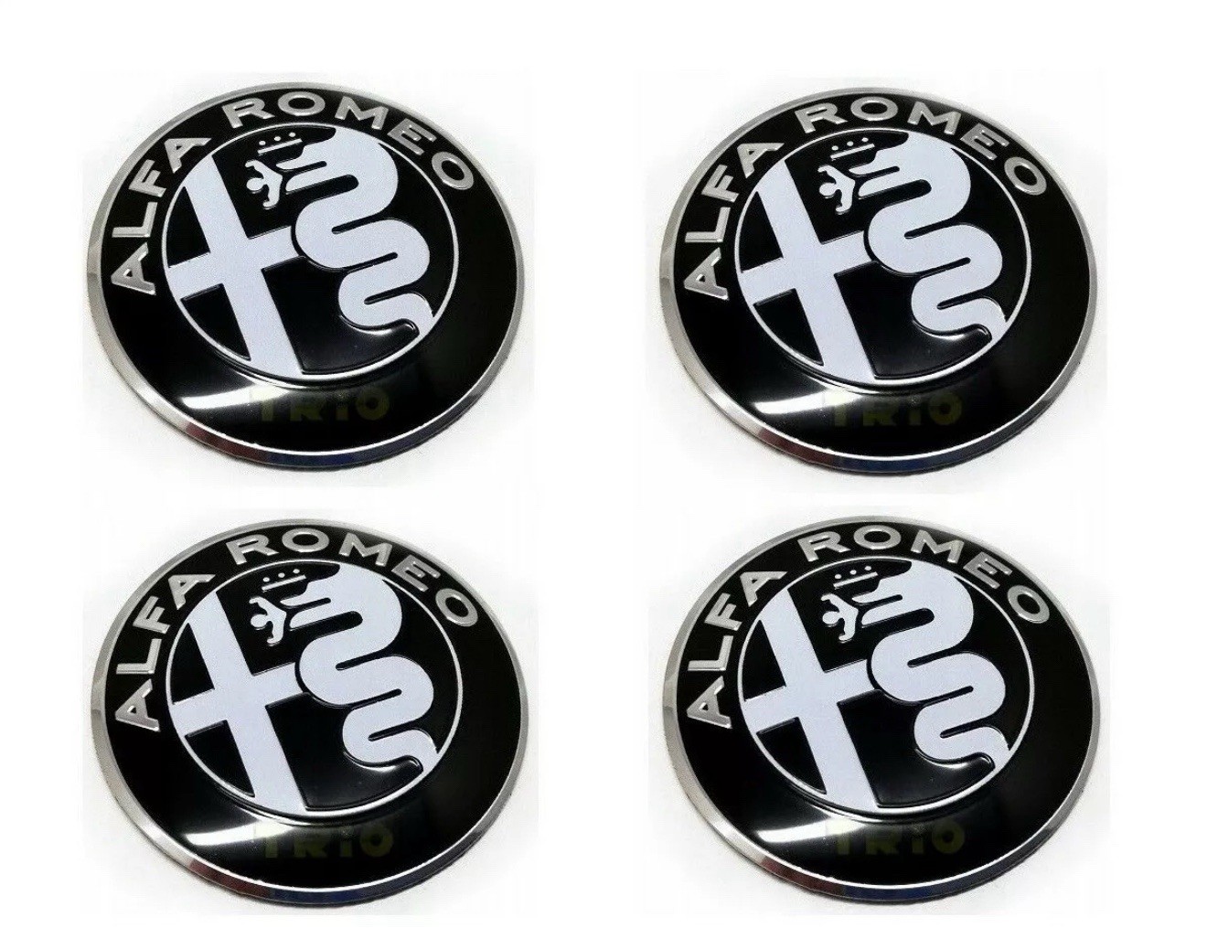 Autocollant Alfa Romeo 56mm Noir pour Soigner le Look de Votre Voiture au Quotidien