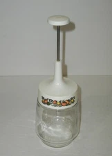 Vintage Gemco Corning Ware Corelle Spice of Life Glass Nut Vegetable Chopper