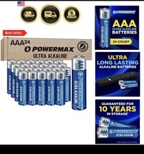 24-Count Triple AAA Batteries, Ultra Long Lasting Alkaline Battery for Home a...