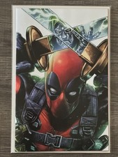 WADE WILSON DEADPOOL #1 MICO SUAYAN WHITEOUT BTC EXCLUSIVE VIRGIN LTD 500 w/COA