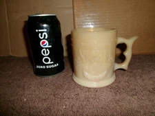 Whataburger Buffalo Nickel Coffee Cup Mug Butterscotch Glass