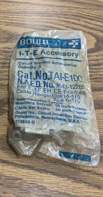 GOULD TAI-E100 TAIE100  Circuit Breaker Accessory NEW