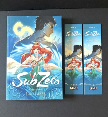 SubZero Volume One Junepurrr Graphic Novel Comics First Edition w/ 2 Bookmarks